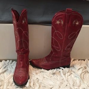 Red Pierre Dumas Boots